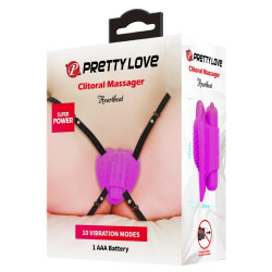 Pretty Love Vibro de Culotte avec Harnais Heartbeat